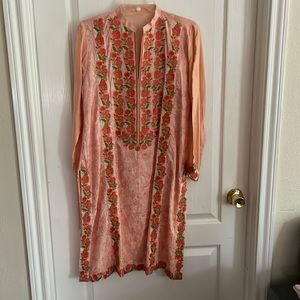 Pakistani Kurti & dupatta, cotton fabric with beautiful embroidery